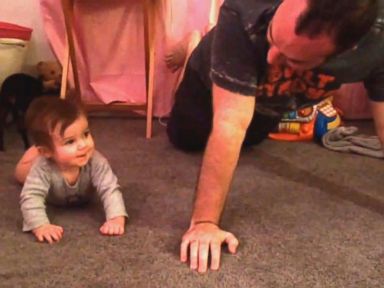 VIDEO: Dad Gives Baby a Surf Lesson