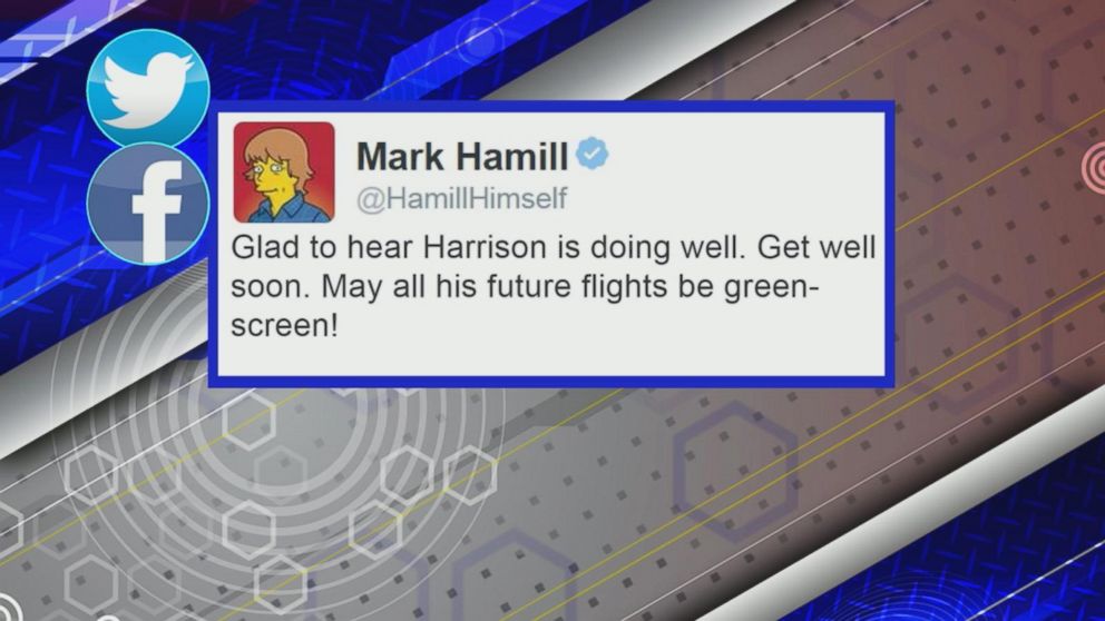 Harrison Ford plane crash: Mark Hamill leads well wishes as actor