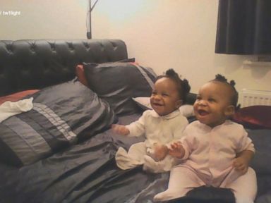 VIDEO: Bouncing Baby Girls Are Utterly Delighted By Mom's Singing