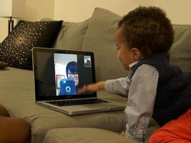 VIDEO: Mom Uses FaceTime for Virtual Babysitting