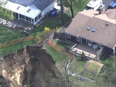 VIDEO: New Jersey Homes at Risk After Heavy Rain Causes Landslide