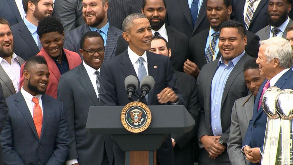 Patriots visit White House