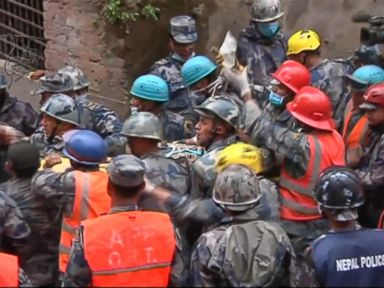 VIDEO: Nepal Earthquake: The Race to Find Survivors