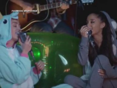 VIDEO: Miley Cyrus and Ariana Grande Cover 'Don't Dream It's Over'