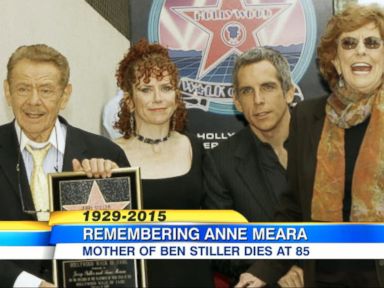 VIDEO: The actress was part of comedy duo "Steller & Meara" with husband Jerry Stiller and was mother to actor Ben Stiller. She died at the age of 85.