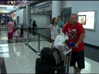 VIDEO: Passengers aboard a United Airlines flight from Rome to Chicago finally reached their destination late Sunday after enduring a 30-hour delay because of an unruly passenger.