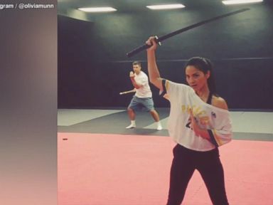 VIDEO: Olivia Munn Shows Off Serious Sword Skills for 'X-Men: Apocalypse' Role