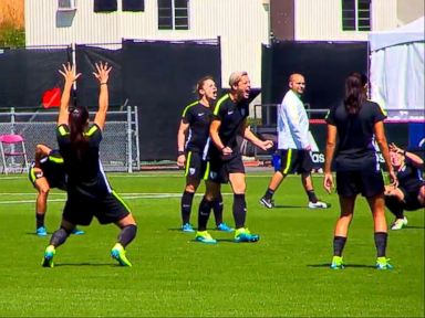 VIDEO: Team USA Practices Ahead of World Cup Championship Game