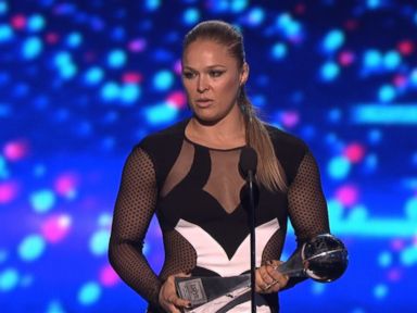 VIDEO: The martial artist thanked her mom in her acceptance speech.