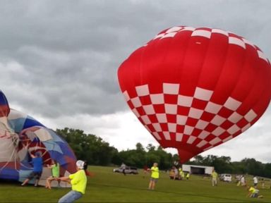 VIDEO: High Wind Causes Chaos at Wisconsin Hot Air Balloon Festival