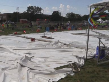 VIDEO: Severe Weather Blamed for Deadly Tent Collapse