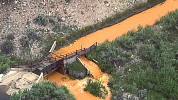 Video EPA Responds To Toxic Sludge Spill As Storms Approach - ABC News