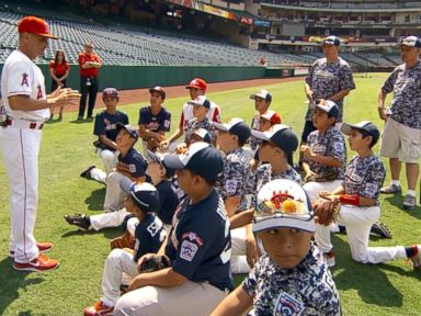 VIDEO: Little League Cancer Survivor Gets to Meet Baseball Idol Mike Trout