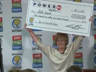 VIDEO: Julie Leach, 50, won the second-largest prize in Michigan history.