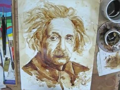 VIDEO: Artist Creates a 'Stir' With Coffee Paintings