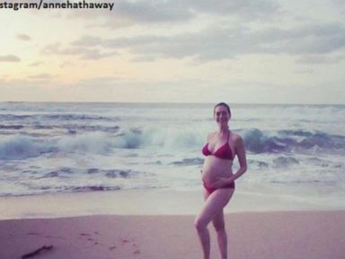 VIDEO: Anne Hathaway Posts Bikini Pic to Seemingly Announce Pregnancy