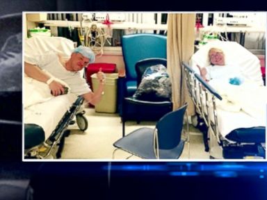 VIDEO: Chris Dempsey donated part of his kidney to save Heather Krueger's life after she was diagnosed with stage 4 liver disease.