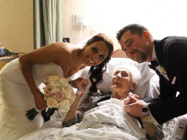 VIDEO: Bride and Groom Surprise Grandmother After Wedding 