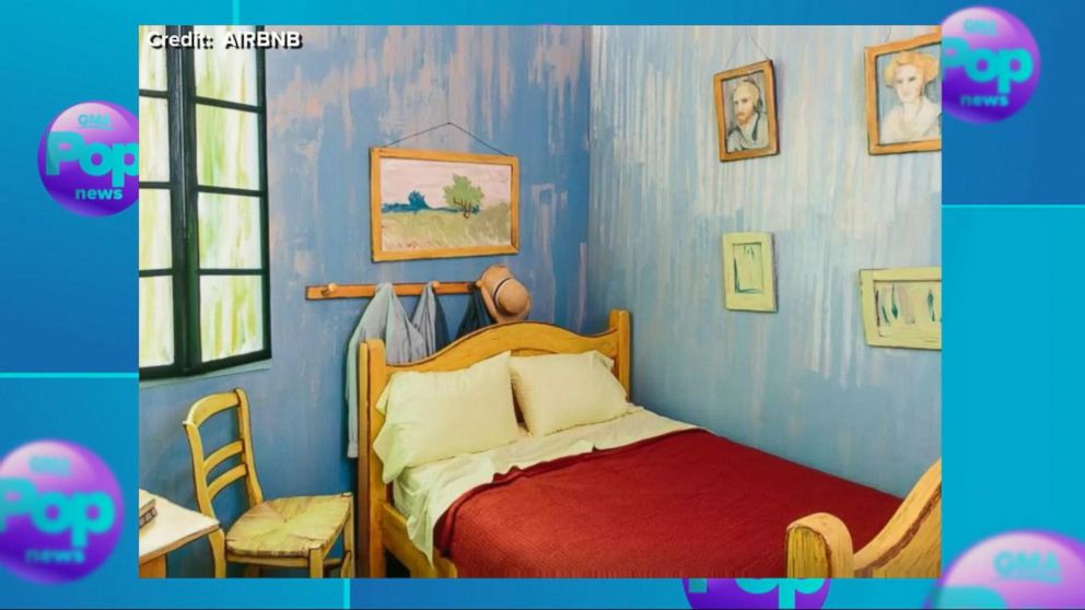 vincent van gogh's 'yellow house' bedroom recreated, available to