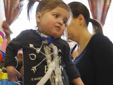 VIDEO: Zoey Jones, 3, has a heart defect that doesn't allow enough blood to pump to her lungs.