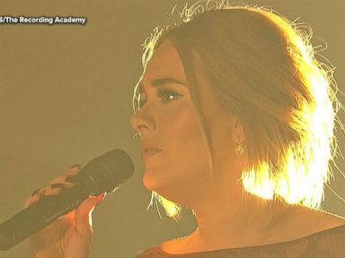 VIDEO: 2016 Grammy Awards: Adele Overcomes Technical Difficulties