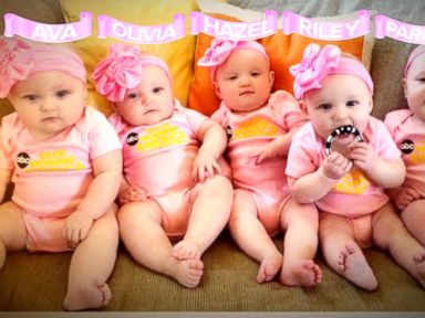 VIDEO: First All-Girl Quintuplets Appear on 'GMA'