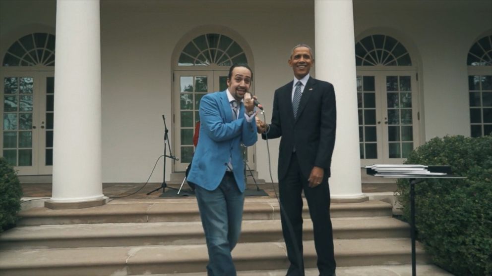 Hamilton s Lin Manuel Miranda Freestyle Raps With President Obama