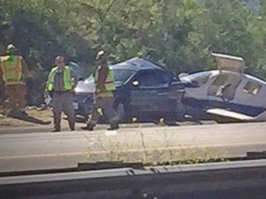 VIDEO: Plane Crashes Onto California Highway