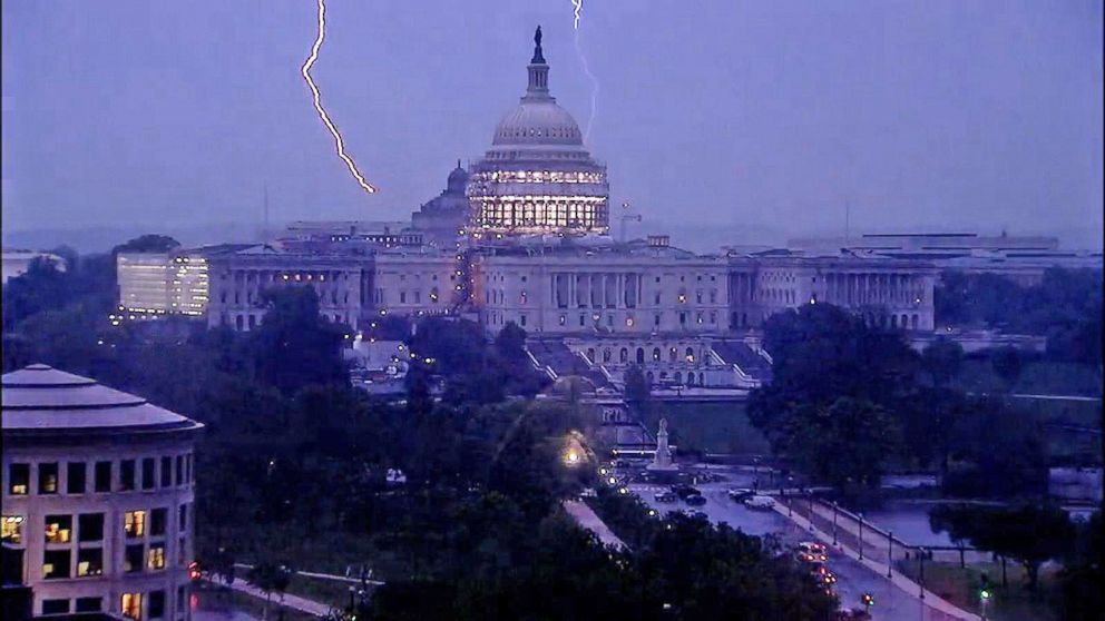 Video Severe Weather Hits Washington D C ABC News