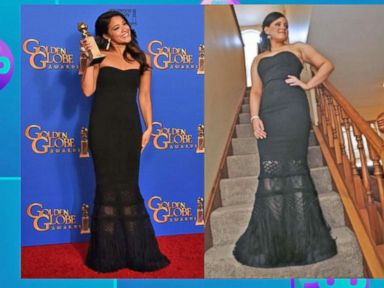 VIDEO: Gina Rodriguez Lets Fan Borrow Dress She Wore to Golden Globes