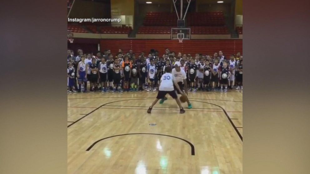 Steph Curry Dribbles Circles Around Young Basketball Player - ABC News