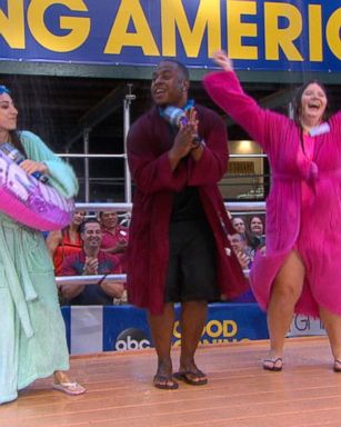 VIDEO: Delta Shower Karaoke Showdown Live on 'GMA'