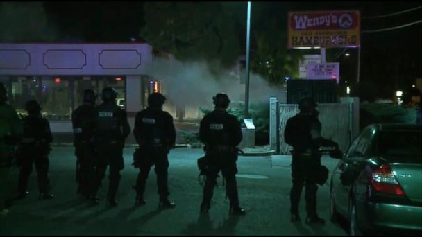 Video California Police Shooting Protests Turn Violent - ABC News