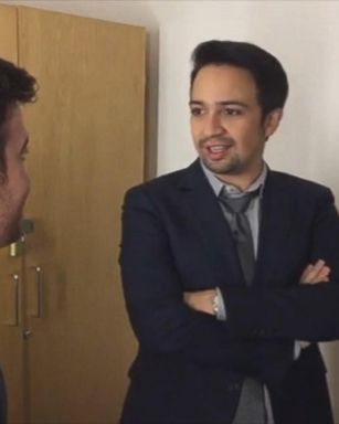 VIDEO: Lin-Manuel Miranda Talks Disney's 'Moana', Plays 'Heads Up' Backstage