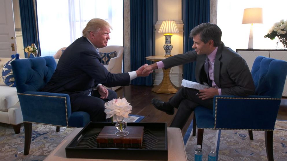 Image result for Trump and George Stephanopoulos