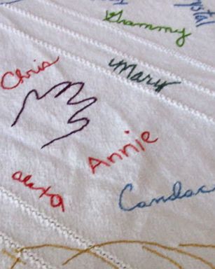 VIDEO: Family's Thanksgiving Tablecloth Has 16 Years of Handwritten Signatures