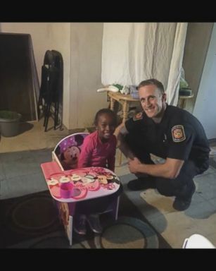 VIDEO: Santa Clara Fire Department surprised this little girl with a new Minnie Mouse desk after hers was damaged in a fire.