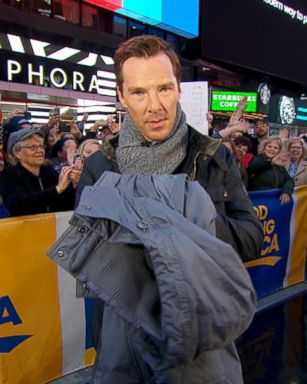 VIDEO: Benedict Cumberbatch Donates Coat to Burlington Coat Drive