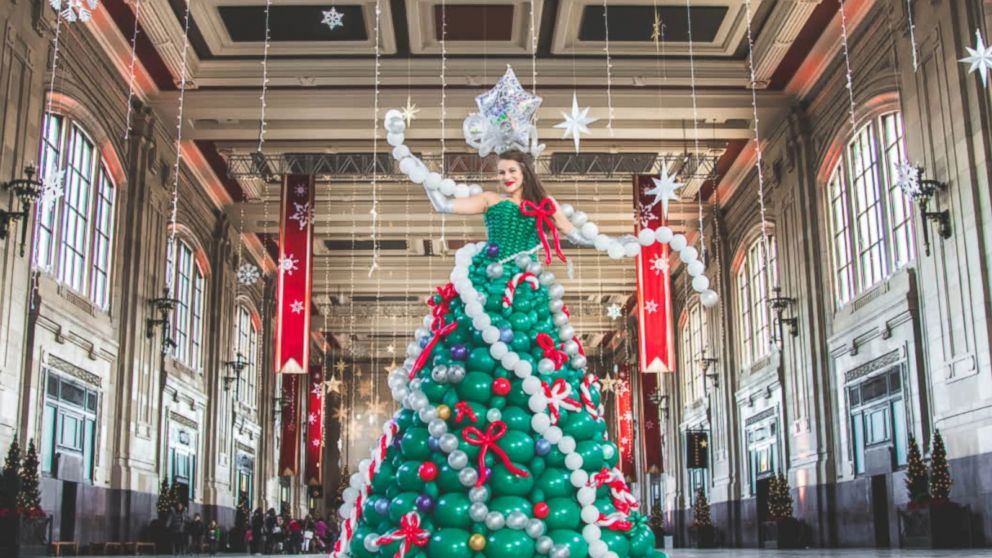 christmas tree that looks like a dress