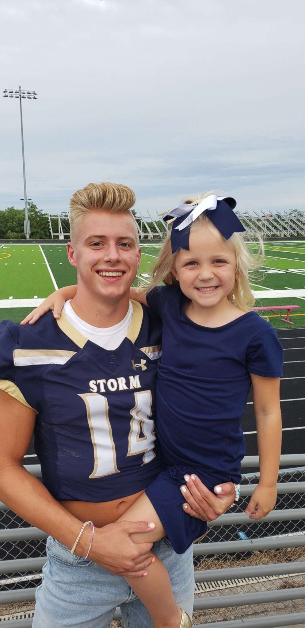 PHOTO: McKinley Blue, 6 and Elliott Brown, 17, have shared a special bond ever since Elliott began visiting her in the hospital when she was injured in a 2018 car accident in Omaha, Nebraska.