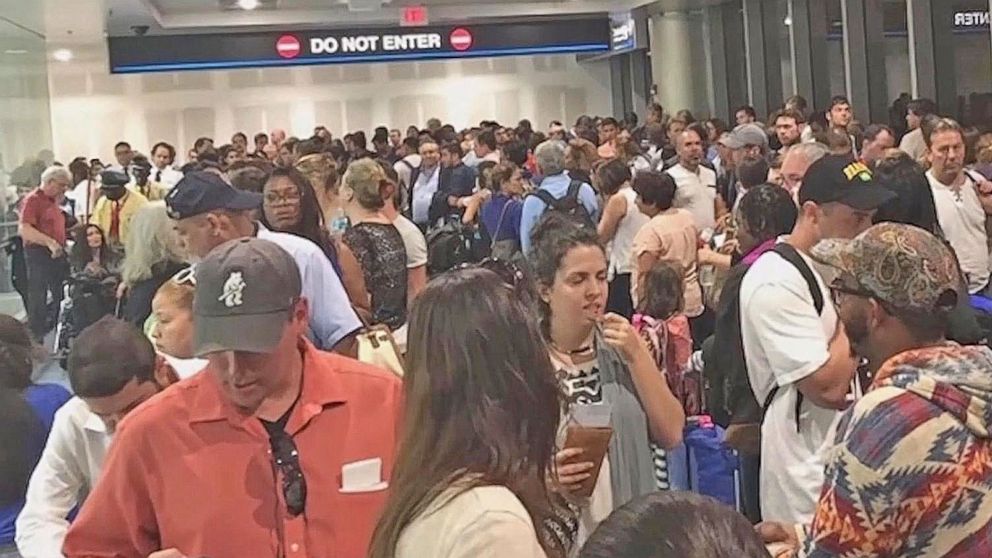 Thousands of Delays at US Airports Amid Customs System Outage - ABC News