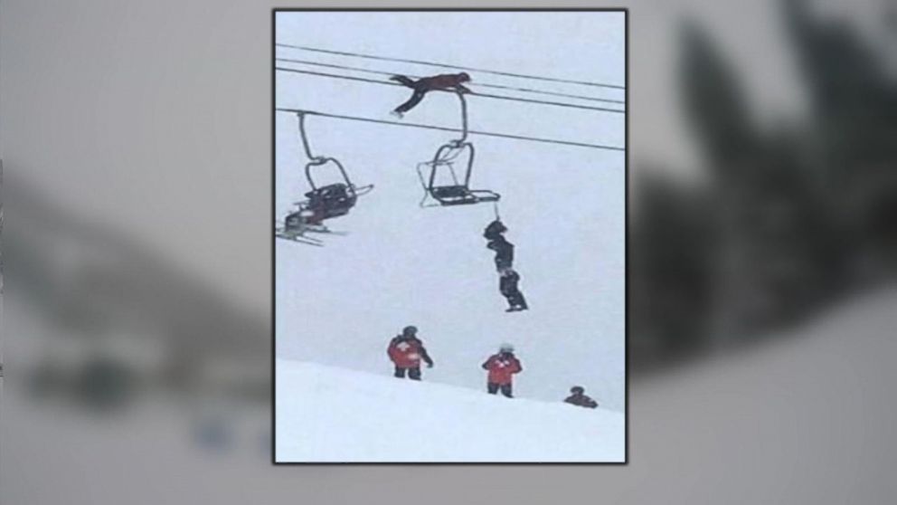 Professional Slackliner Describes Rescuing Skier Dangling From Chairlift Abc News