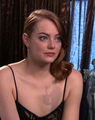 VIDEO: Emma Stone Describes 'Overwhelming' SAG Awards Win