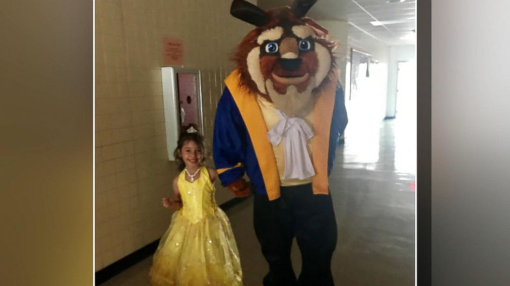 Father Daughter Uncle Porn - Dad sends 'Beauty and the Beast' character to daughter's ...