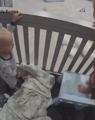 VIDEO: Brother helps toddler escape from crib: 'You can do it. Finn, jump to me!'