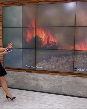 VIDEO: Wildfires, severe weather hit July 4th weekend