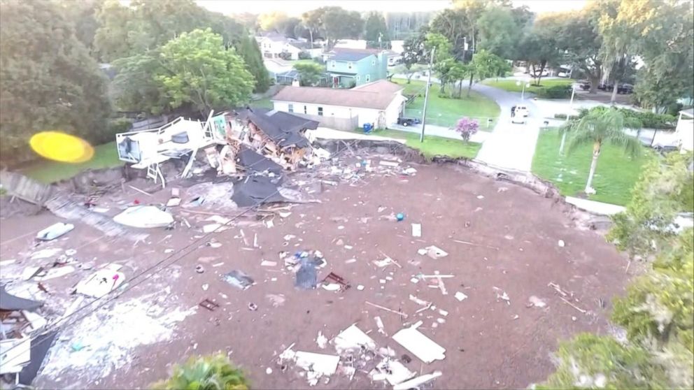 Massive Florida Sinkhole Destroys Homes Video - ABC News