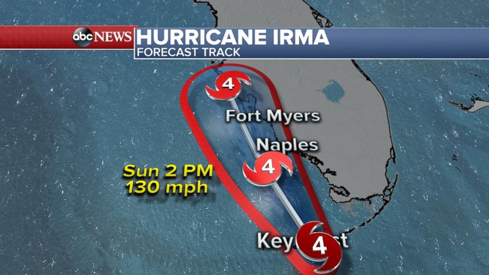 irma hurricane track live