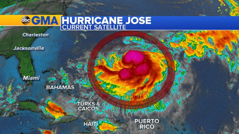 Tracking the path of Hurricane Jose Video ABC News
