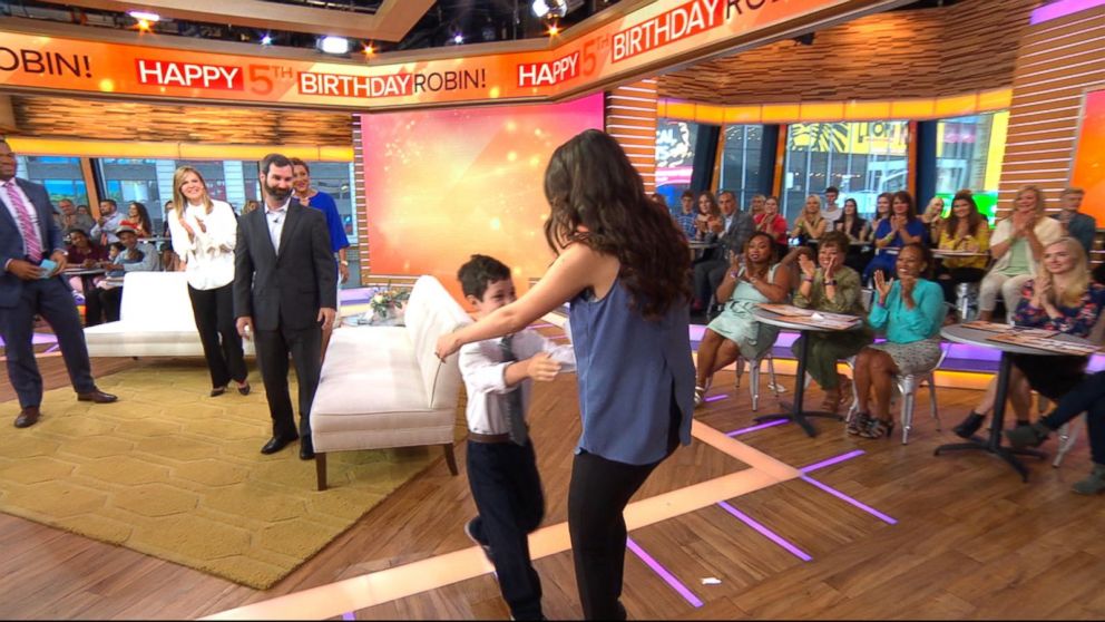 VIDEO: Boy, 8, meets the stranger who saved his life live on 'GMA'